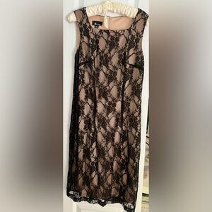 AB Studio Black Lace Cocktail Dress Size 4